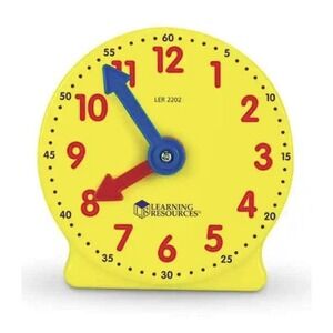 ETA Learning Resources Geared Mini Clock 4" Teaching Homeschool Telling Time